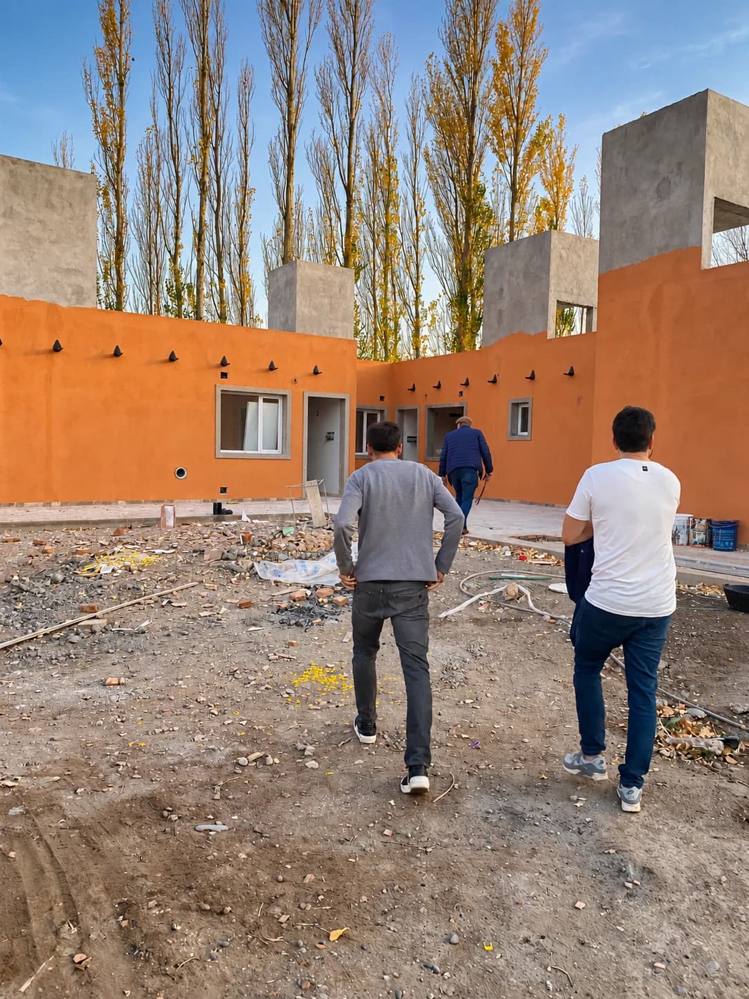 Recorrida de EPA por una obra en construcción